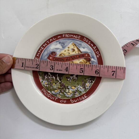 Vintage Cheese Appetizer Plates by Restoration Hardware Set of 4 Charcuterie - Picture 8 of 11